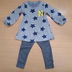 星柄 チュニックトレーナー　ズボン セットのサムネイル