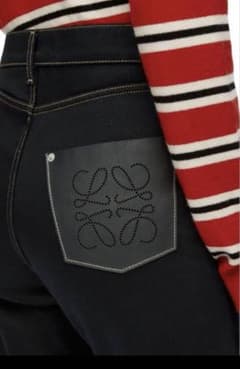 希少 LOEWE レザーポケットデニム BLACKのサムネイル