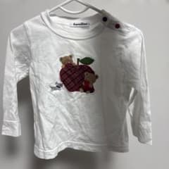 familiar アップル刺繍 長袖Tシャツのサムネイル