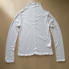 メロウハイネック長袖トップス ホワイト Mのサムネイル