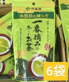 伊藤園体脂肪を減らす 一番摘みのお〜いお茶1200 6袋セット 鹿児島県産