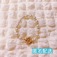 パール ビーズ ブレスレット ゴールド アクセサリー