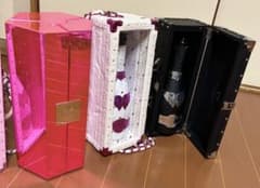 エンジェルシャンパンヴィンテージ2004の空きボトルと専用ボックス付き