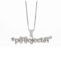 p(R)ojectR®︎ ロゴ ネックレス シルバー - メルカリ