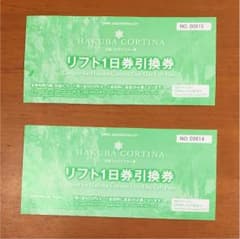 リフト券・白馬コルチナスキー場のサムネイル