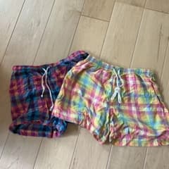 UNIQLO チェック ショートパンツ 2枚セット Mサイズのサムネイル