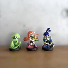 amiibo スプラトゥーン ガール ボーイ イカ 3体セットのサムネイル