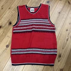 TERRASSE DUFFERIN ニットベスト レッドのサムネイル