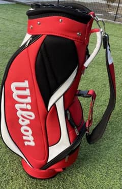 Wilson ゴルフバッグ 赤白 ストライプ Wilson ゴルフバッグ 赤白 ストライプ - メルカリ