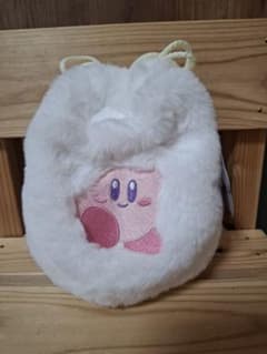 星のカービィもこもこ巾着　白のサムネイル