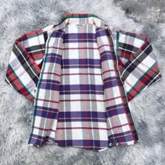 珍品　80's FIVEBROTHER 裏地柄違い　ヘビーネルシャツのサムネイル