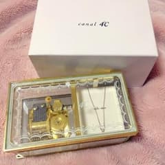 4℃ ネックレス オルゴール付 ピンクーゴールドのサムネイル
