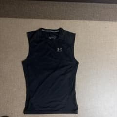 UNDER ARMOUR ノースリーブシャツ 黒 Ｌのサムネイル