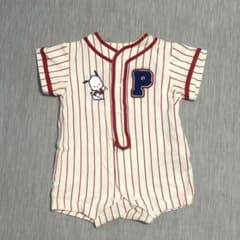 BREEZE ポチャッコ 野球風 ロンパース 80cmのサムネイル