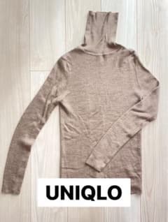 タートルネックニット　リブニット　UNIQLOのサムネイル