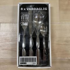【新品未開封】IKEA VARDAGLIG イケア カトラリー8本セット　各2本のサムネイル