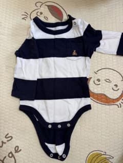 baby GAP ストライプロンパース 3-6ヶ月のサムネイル