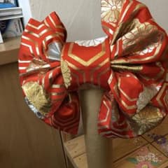 お値下げ致しました❣️七五三お子様サイズの両面柄あり帯から簡単付け帯です❣️のサムネイル