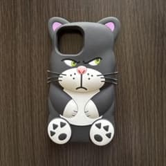 iPhone13.14.15용 케이스 고양이(루시퍼) 디자인 실리콘제