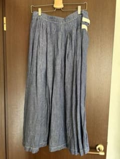 ニコアンド　FINEリネンプリーツスカート　M