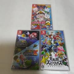 【新品未開封マリオギャラクシー2 ・大乱闘スマッシュ・桃太郎電鉄2、3本セット 新品未開封マリオギャラクシー2 ・大乱闘スマッシュ・桃太郎電鉄2、3本