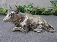 6FF2841 高村光雲 座牛 置物 アンティーク - メルカリ