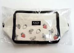 KALDI　いちご柄　保冷バッグ　バッグのみ