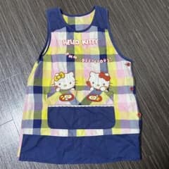 ハローキティ チェック柄エプロンのサムネイル