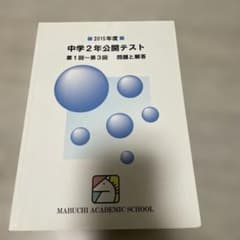 2015年度 中学2年 公開テスト 問題集のサムネイル