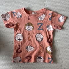 PEANUTS スヌーピー 総柄 Tシャツ キッズのサムネイル