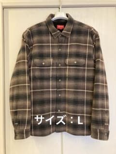 Supreme 22AW フランネルシャツジャケット 裏ボア 背面ロゴのサムネイル