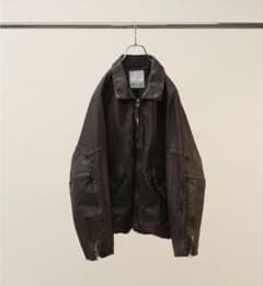 26ss ANCELLM LEATHER JACKET D.BRICK サイズ1 - メルカリ