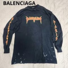 BALENCIAGA メタルロゴ ダメージ カットソー ロンT サイズ1 - メルカリ