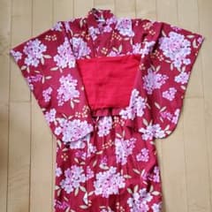 浴衣 女の子　100　花柄のサムネイル