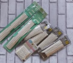 レースリボン コットンレース アイボリー 7点セット ハンドメイド 未開封のサムネイル