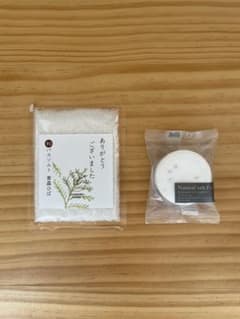 Natural salt Fizz 入浴剤 ＆ 和精油バスソルト 2点セットのサムネイル