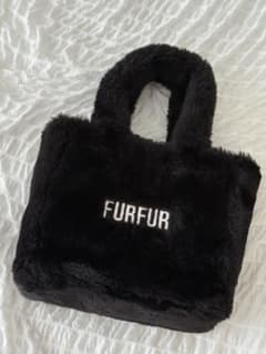 FURFUR 에코 퍼 토트 백 블랙 BLK