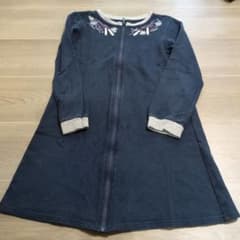 Chacott チャコット 前開き ワンピース 140 ジップアップワンピース