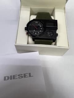 DIESEL 腕時計 クォーツ カーキ キャンバスベルト - メルカリ
