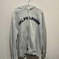 Ralph Lauren （ラルフローレン）グレー ジップアップパーカー Lのサムネイル