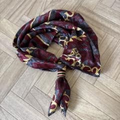希少・極美品】Johnbull ジョンブル シルク スカーフ リング付き 