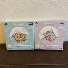 BT21 이치 반 쿠지 유리 플레이트