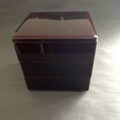 内朱外溜漆塗り三段重箱 輪島塗り - メルカリ