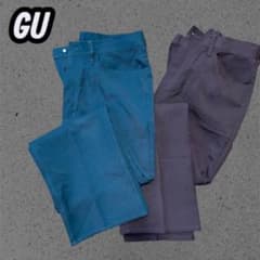 GU メンズ スラックス２点色違いセット