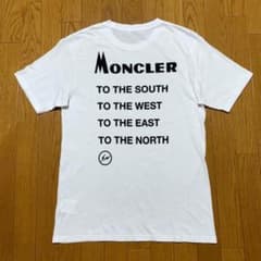 美品 モンクレール フラグメント Tシャツ ホワイト L 国内正規品 3S579 