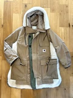 Sacai x Carhartt FW2023/シベリアンパーカ　極上 Sacai x Carhartt FW2023/シベリアンパーカ 極上 - メルカリ