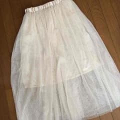 マキシ丈 チュールスカートのサムネイル