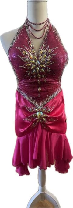 白樺 日本製 ピンクの社交ダンスドレス ラテン S〜M 白樺 日本製 ピンクの社交ダンスドレス ラテン S〜M - メルカリ