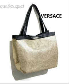 新品 未使用 ヴェルサーチ パフューム VERSACE トートバッグ ゴールド 