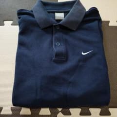 つ*さ様 NIKEナイキ★ポロシャツ ネイビー 半袖Mサイズ 綿100%のサムネイル